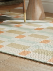 Multi Pastel Harmony Check Rug - Image 2 of 8
