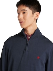 Timberland Organic Cotton Quarter Zip Jumper - Image 3 of 10