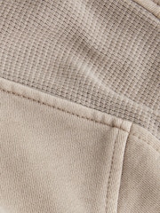 Calvin Klein Jeans Monologo Mineral Dye Brown Hoodie - Image 7 of 7