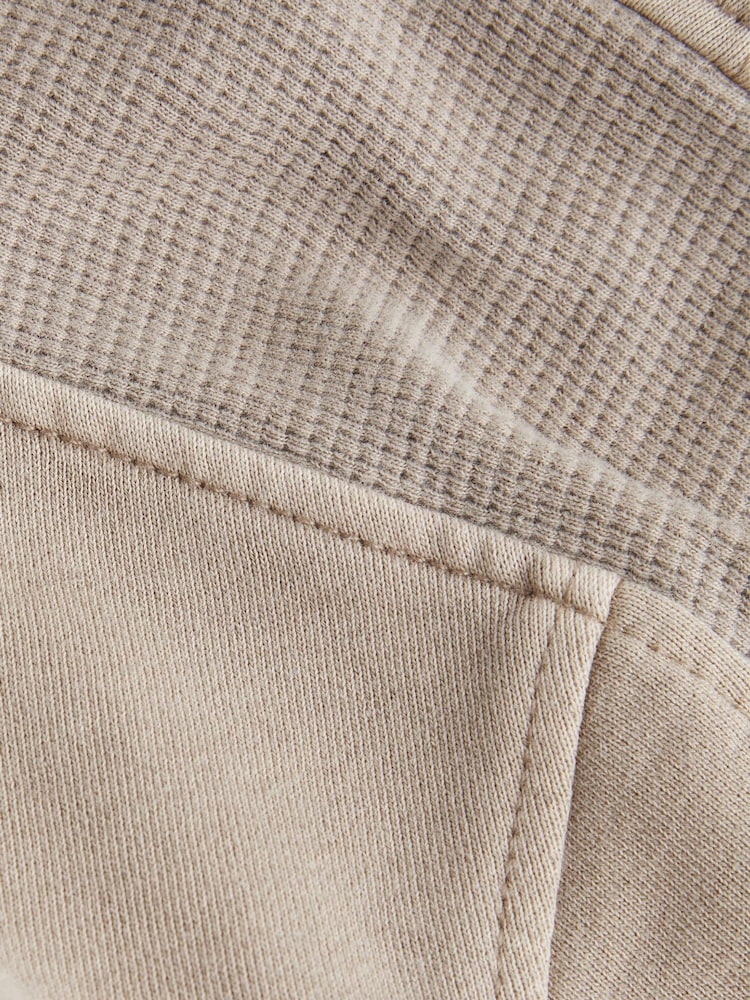 Calvin Klein Jeans Monologo Mineral Dye Brown Hoodie - Image 7 of 7