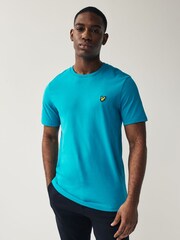 Lyle & Scott Leisure Blue Big Crew Neck T-Shirt - Image 1 of 4