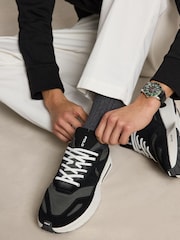 Polo Ralph Lauren Black Boerum Knit Trainers - Image 1 of 5