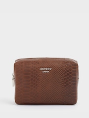 OSPREY LONDON The Nevada Leather Washbag - Image 1 of 4