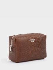 OSPREY LONDON The Nevada Leather Washbag - Image 2 of 4