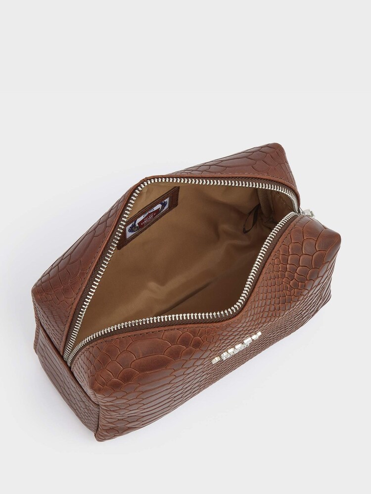 OSPREY LONDON The Nevada Leather Washbag - Image 3 of 4