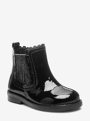Black Patent Leather Wide Fit (G) - Image 2 of 4