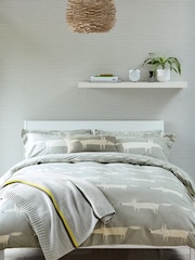 Scion Set of 2 Grey Mr Fox 100% Cotton Oxford Pillowcases - Image 2 of 3