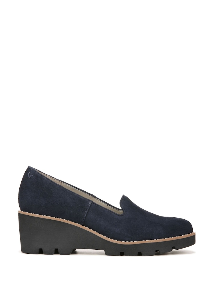 Vionic Willa Suede Slip-ons Wedges - Image 1 of 7