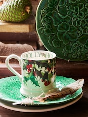 Emma Bridgewater Cream Holly 1/2 Pint Mug - Image 1 of 4