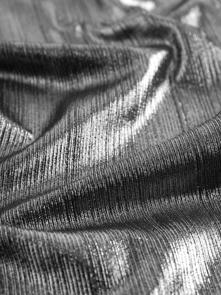 Silver Sleeveless High Neck Top - Image 6 of 6