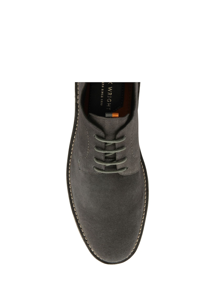 Grå Mörk - Frank Wright Mens Mocka Snörning Desert Stövlar - Bild 1 av 1