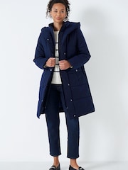 Crew Clothing Company Blue Casual Casual Coat - Image 1 of 3