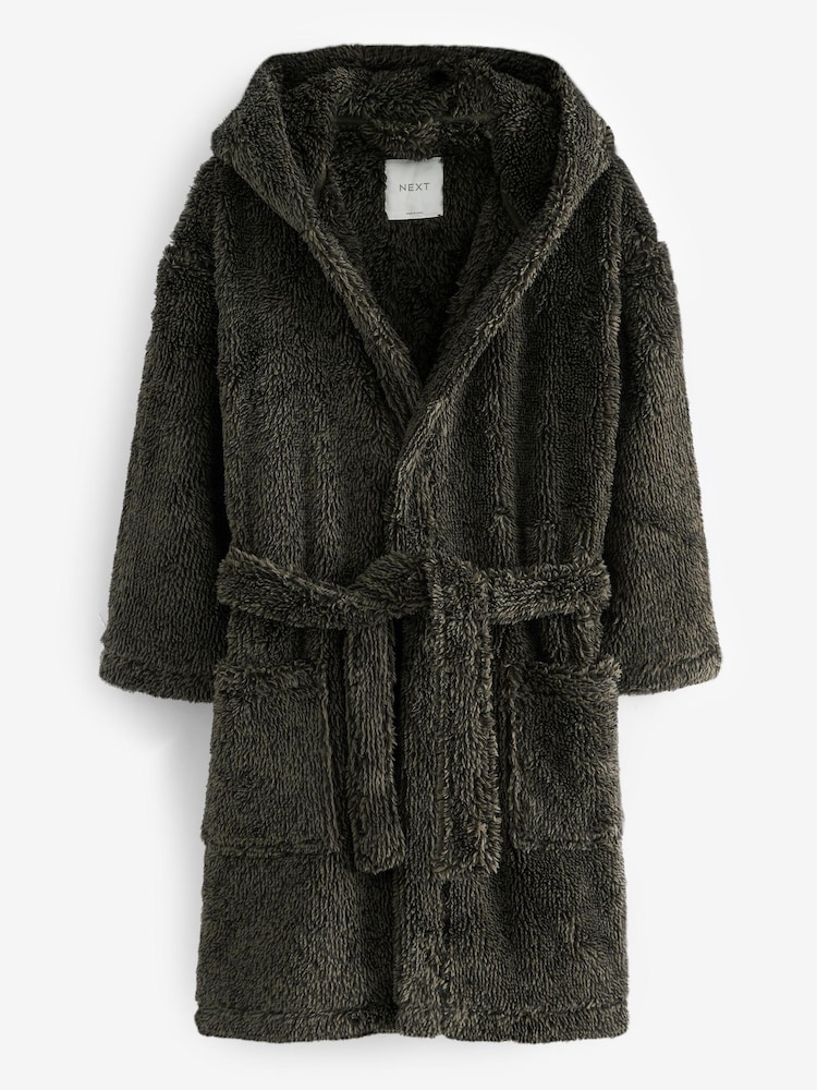 Black Fleece Dressing Gown (1.5-16yrs) - Image 1 of 3