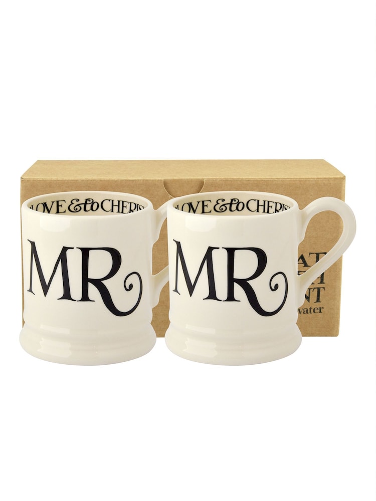 Emma Bridgewater Набор 2 черный тост Mr & Mr 1/2 Кружки для пинты в коробке - Изображение 2 5 Emma Bridgewater Набор 2 черный тост Mr & Mr 1/2 Кружки для пинты в коробке - Изображение 2 5