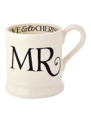Emma Bridgewater Набор 2 черный тост Mr & Mr 1/2 Кружки для пинты в коробке - Изображение 3 5