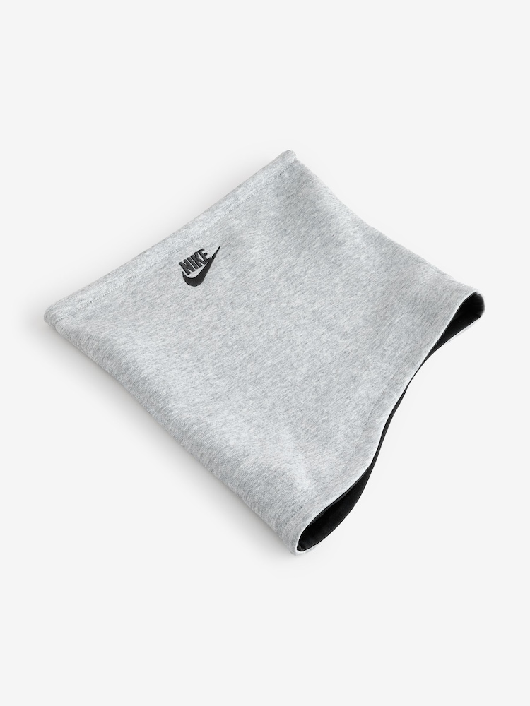 Nike Black/Grey Club Fleece Reversible Neckwarmer Scarf - Image 2 of 3