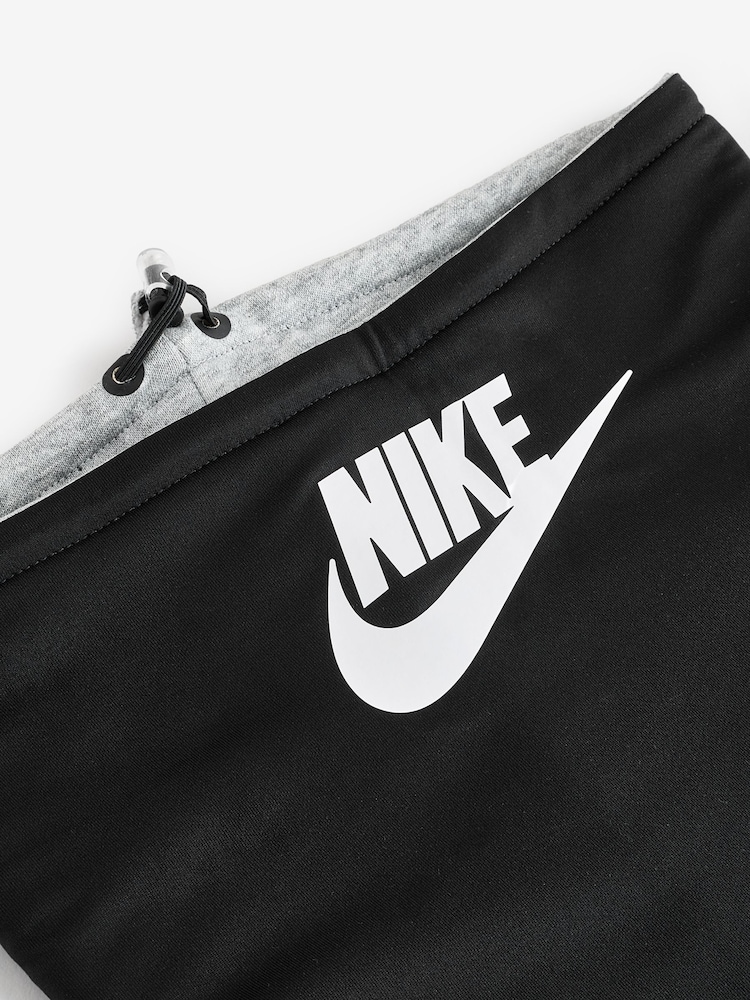 Nike Black/Grey Club Fleece Reversible Neckwarmer Scarf - Image 3 of 3