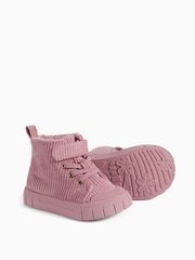 Rozā - KIDLY by MORI Corduroy Hightop Trainers - Attēls 4 no 4