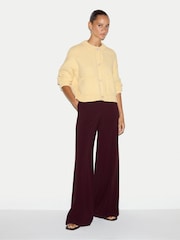 Jigsaw Yellow Chunky Cotton Cardigan - Image 2 of 5