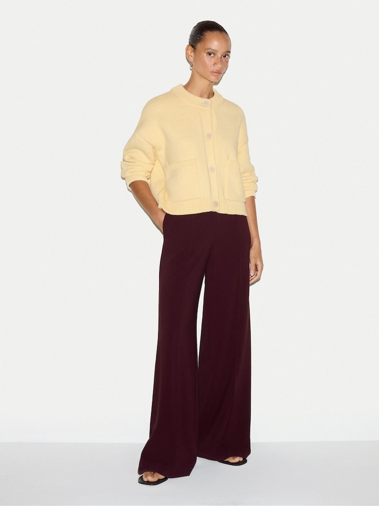 Jigsaw Yellow Chunky Cotton Cardigan - Image 2 of 5 Jigsaw Yellow Chunky Cotton Cardigan - Image 2 of 5
