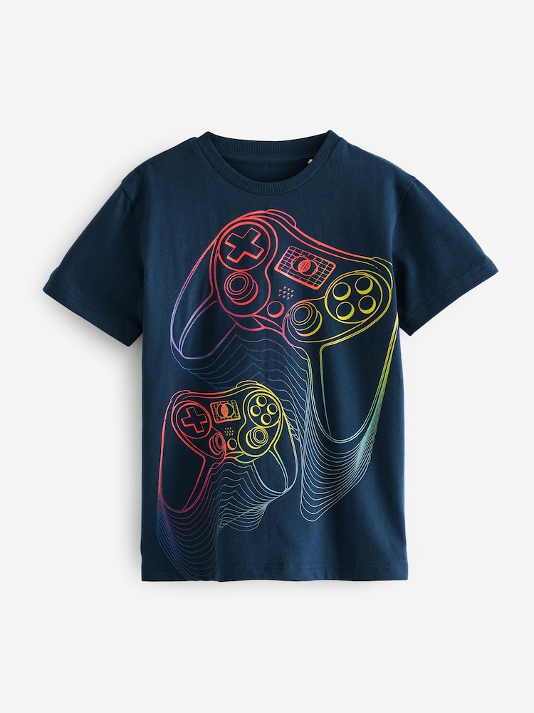 Rainbow Gaming Short Sleeve Graphic T-Shirt (3-16yrs) - Image 1 of 3