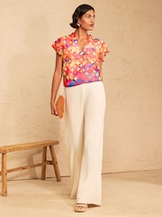 Ombre Geometric - Love & Roses - Blusa con maniche svasate - Immagine 3 di 4