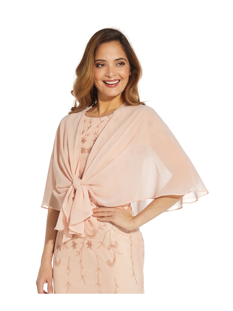 Adrianna Papell Pink Chiffon Coverup - Image 2 of 6