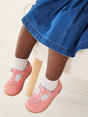 Pink skind - First Walker T-Bar Touch fastening Shoes - Billede 2 af 11