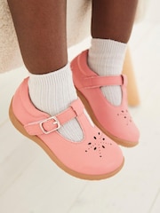 Pink skind - First Walker T-Bar Touch fastening Shoes - Billede 4 af 11