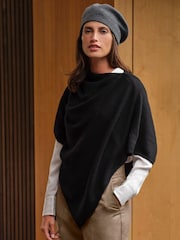 Ground noires - Poncho Gassato en cachemire Pure Collection - Image 1 sur 3