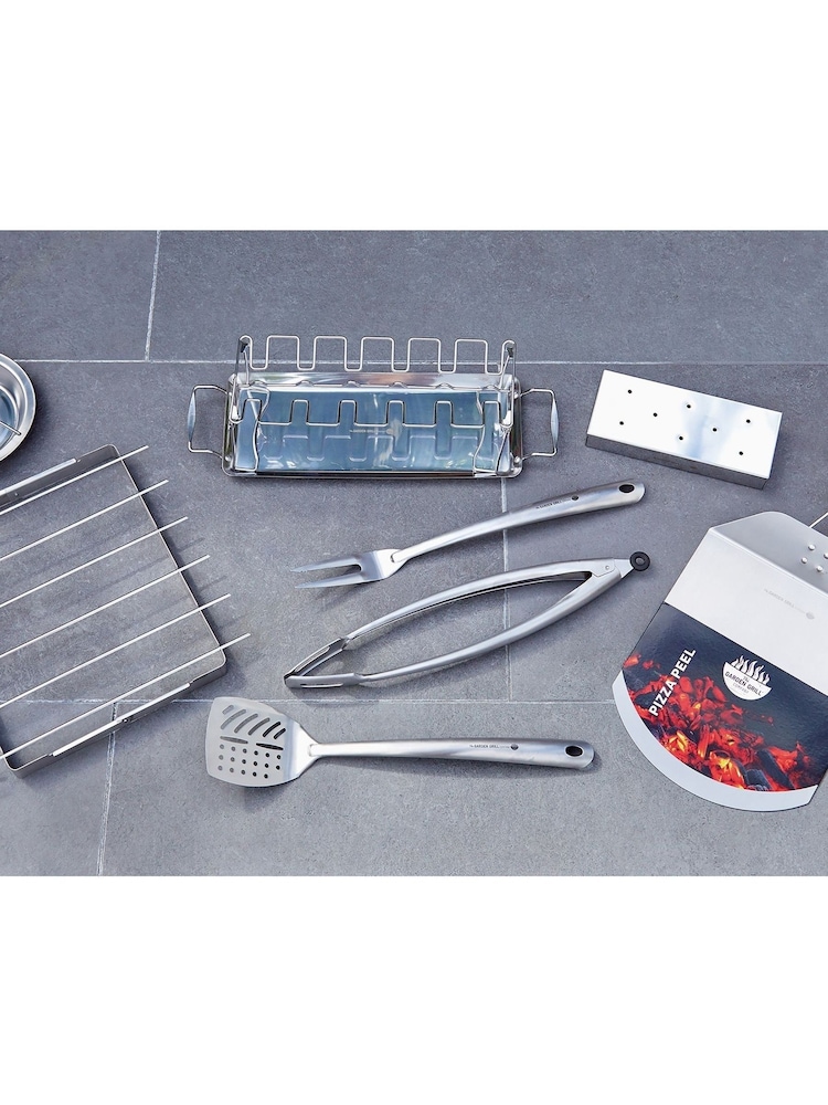 Premier Decorations Ltd Set of 3 Silver Garden BBQ Tools - Image 1 of 3