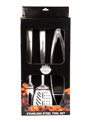 Premier Decorations Ltd Set of 3 Silver Garden BBQ Tools - Image 2 of 3