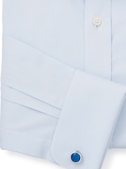 Savile Row Company Classic Fit Twill 100% Cotton Single Cuff Formal Shirt - Image 3 of 5