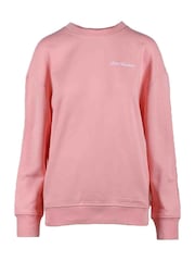 Love Moschino Womens Pink Long Sleeve Round Neck Sweatshirt - Image 1 of 1
