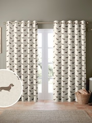 Emily Bond Natural Basil Made to Measure 100% Cotton Curtains - Image 1 of 6