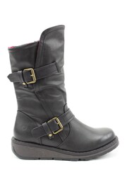 Heavenly Feet Black Ladies Mid-Calf Boots - Image 1 of 3