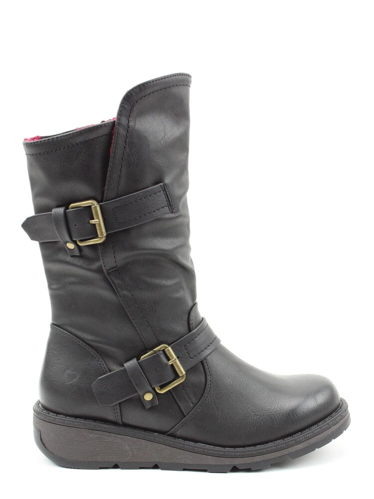 Heavenly Feet Black Ladies Mid-Calf Boots - Image 1 of 3