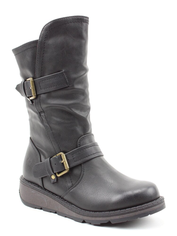 Heavenly Feet Black Ladies Mid-Calf Boots - Image 3 of 3