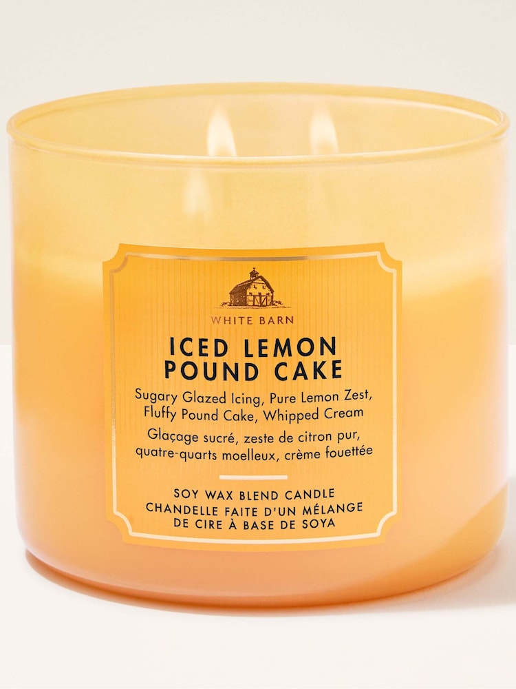 Bath & Body Works Iced Lemon Pound Cake 3 Wick Candle 411g - Image 1 of 3 Bath & Body Works Iced Lemon Pound Cake 3 Wick Candle 411g - Image 1 of 3