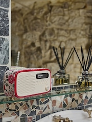 VQ Red Cath Kidston Strawberry Garden Dexter DAB/FM Radio - Image 1 of 5
