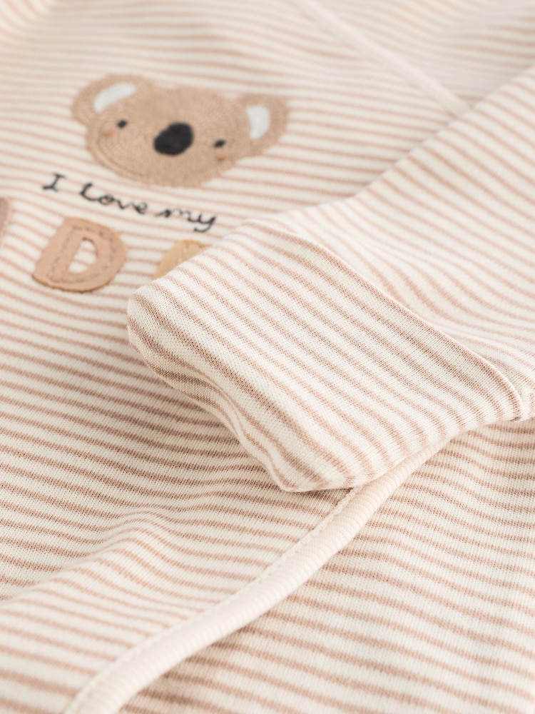 Daddy Neutral 100% Cotton Family Sleepsuit (0-18mths) - Image 10 of 11