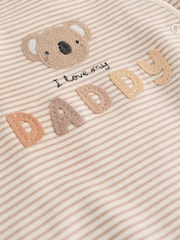 Daddy Neutral 100% Cotton Family Sleepsuit (0-18mths) - Image 11 of 11