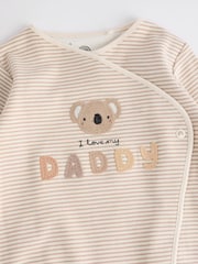 Daddy Neutral 100% Cotton Family Sleepsuit (0-18mths) - Image 9 of 11