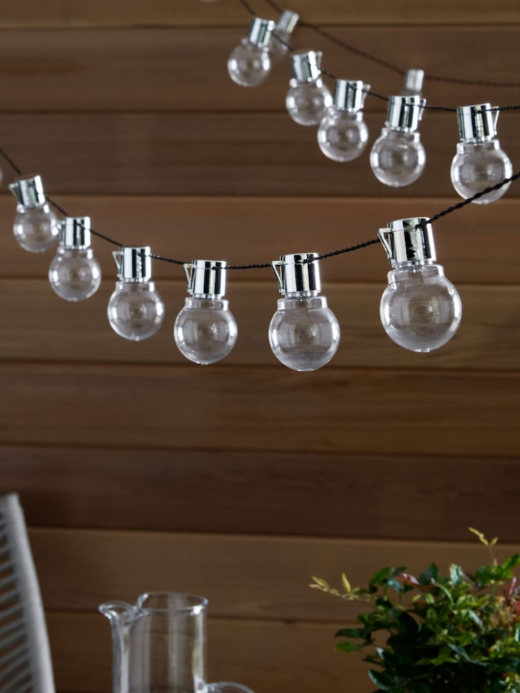 Chrome 40 Warm White LED Outdoor Festoon Line Lights 9.8M - Image 2 of 4