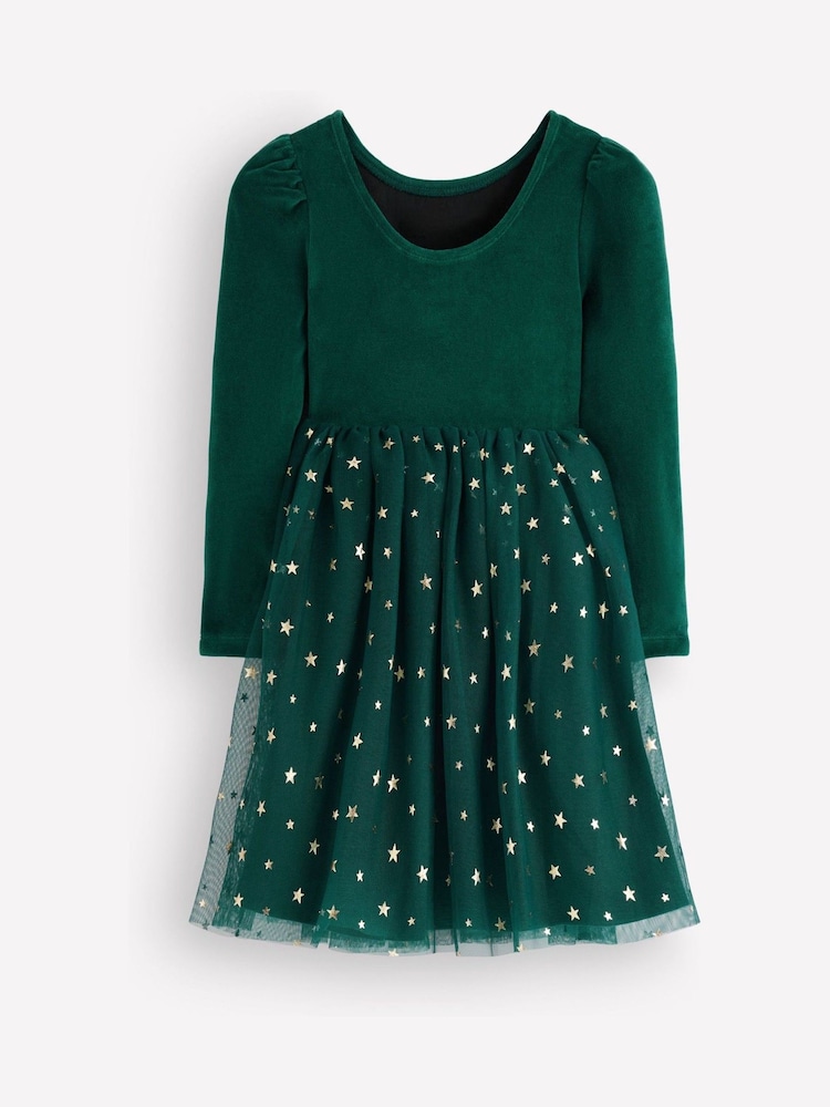 أخضر - Boden Aurora Appliqué Tulle Dress - صورة 2 من 3