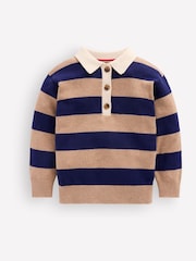 Boden Brown Knitted Rugby Jumper - Image 1 of 3