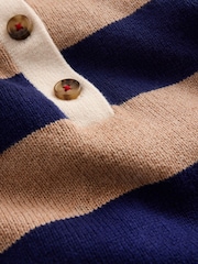 Boden Brown Knitted Rugby Jumper - Image 3 of 3