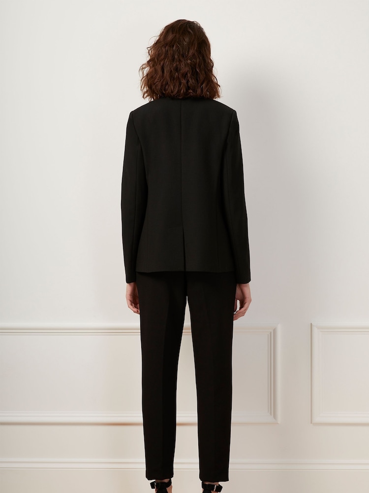 French Connection Black Whisper Ruth Tailored Trousers - Image 2 of 3