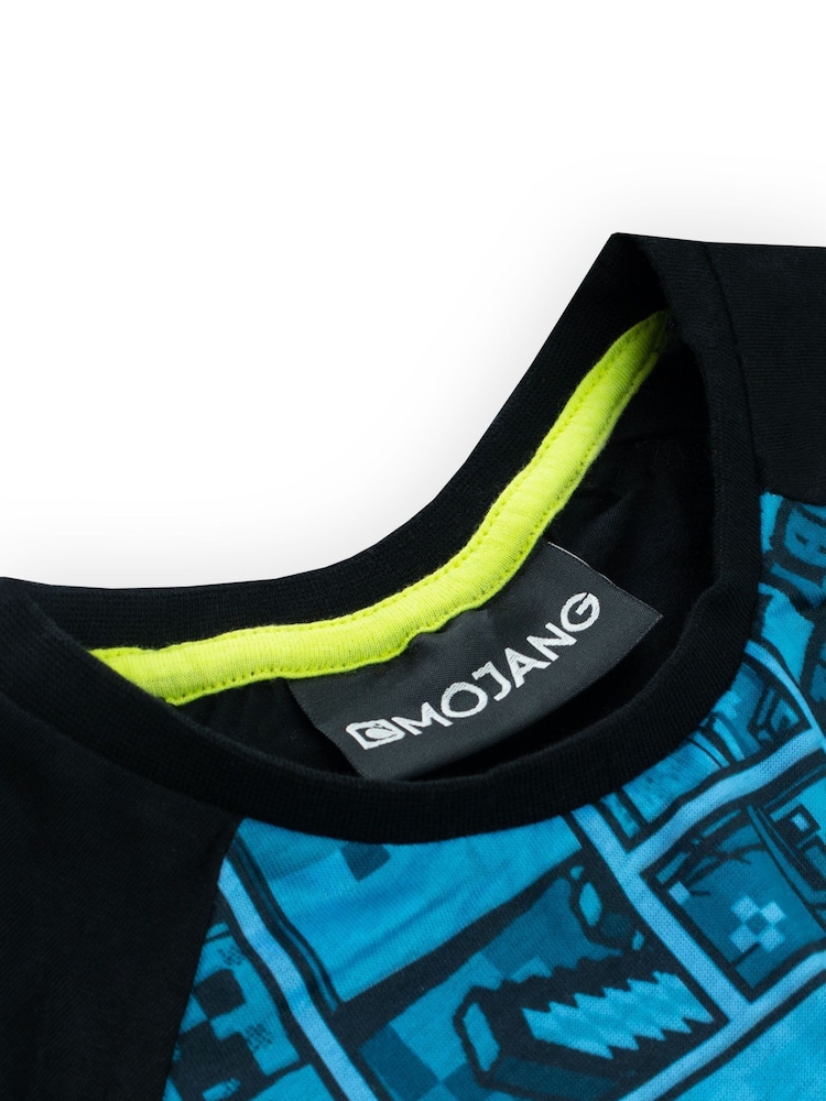 Character Green Minecraft Playstation Short 100% Cotton Pyjamas - Image 5 of 5