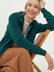 FatFace Green Amy Zip Up Hoodie - Image 3 of 5